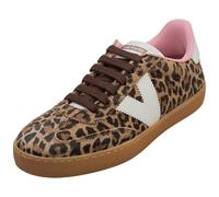 victoria Berlin Ciclista Trainers 1126205 | Animal Print Suede & Contrast Panels & Caramel Sole for Women