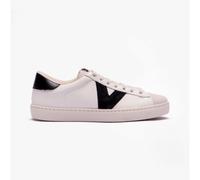 Victoria BERLIN LEATHER & SPLIT Womens Trainers White/Black - UK 6