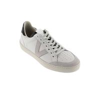Victoria Berlin Piel & Metal Leather Trainers Silver