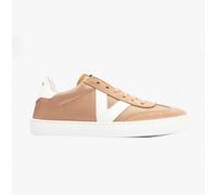Victoria BERLIN SPLIT LEATHER & NYLON Womens Trainers Taupe - UK 5