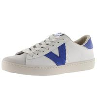 victoria Berlin Unisex Sneaker Leather & Contrast Pieces & Split Leather Toe 1126142 for Adult, royal, 7 UK