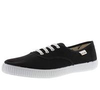 victoria Boy's Inglesa Lona Unisex Adult's Low-Top Sneakers, Black (10 Negro), 4 M |6 W, (38 EU)
