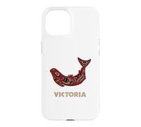 Victoria British Columbia Native Fisherman Salmon BC Canada Case for iPhone 15