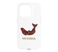 Victoria British Columbia Native Fisherman Salmon BC Canada Case for iPhone 15 Pro