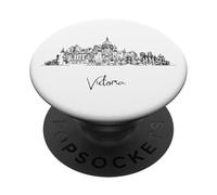 Victoria British Columbia Skyline Travel Souvenirs Cityscape PopSockets Adhesive PopGrip