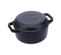 Victoria Cast iron Dutch oven and grill pan, pre-seasoned 2 pieces