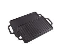 Victoria Cast iron reversible griddle 21x33 cm Black