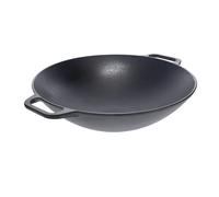 Victoria Cast iron wok pan 36 cm Black