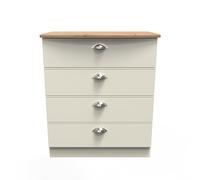 Albert 4 Drawer Chest (Ready Assembled) Ready Assembled 2 U Cream One Size