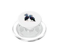 Victoria Crowned Pigeon New Guinea Exotic Bird PopSockets PopGrip for MagSafe