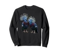 Victoria Crowned Pigeon New Guinea Exotic Bird Sweatshirt