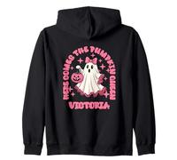 Victoria custom Here Comes The Pumpkin Queen Zip Hoodie