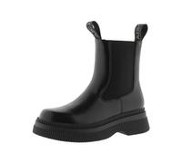 victoria Dublin Leather Effect Ankle Boots Black Monochrome & Thick Sole & Double Pull Tab 1301104 for Women Negro 40