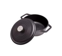 Victoria 4-Quart Cast-Iron Dutch Oven with Lid and Dual Loop Handles, Seasoned with Flaxseed Oil, Made in Colombia