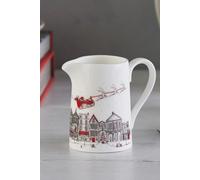 VICTORIA EGGS Hand illustrated Santa's Sleigh Jug 1/2 Pint VICTORIA EGGS Multicolor