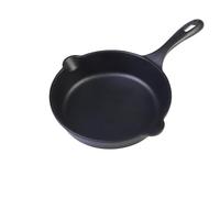 Victoria Enamelled Cast Iron Induction Frying Pan 20 cm, Suitable for Fire, Barbecue, Oven, Ceramic Hob, Gas, Cast Iron Skillet, Toxic Free Without PTFE or PFOA