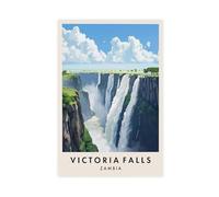 Victoria Fallas Canvas Poster Bedroom Decor Landscape Office Room Decor Gift 16x24inch(40x60cm)