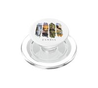 Victoria Falls and Sunset Hippos Vacation Zambia PopSockets PopGrip for MagSafe