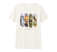 Victoria Falls and Sunset Hippos Vacation Zambia Premium T-Shirt
