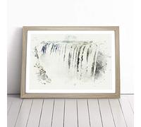 Victoria Falls in Zambia & Zimbabwe in Abstract | Framed Wall Art Print | Modern Home Decor Picture | Ready to Hang Artwork for Living Room, Bedroom, Kitchen or Office | Multiple Sizes
