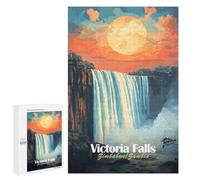 Victoria Falls Sunset Jigsaw Puzzle, 1000 PCS, Indoor Activity for The Home, A Relaxing Challenge for Adult Puzzle Enthusiasts