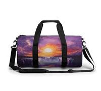 Victoria Falls Sunset Portable Gym Bag Duffle Bag Overnight with Pocket for Trave Sports