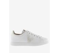 Victoria female Tenis Glitter Leather Lace-Up Trainers - 5 - White, White,Taupe Mix,White Mix
