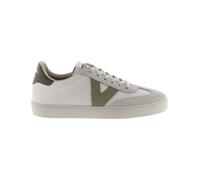victoria Unisex - Adult Low Top 1126184-Men Low-Top Berlin Ciclista Leather Look & Split Leather Pieces & Contrast, safari, 4 UK