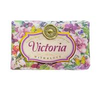 Victoria - Gift Soap Bar For Her Birthday Rose Scent Mum Grandmother Cleanser Lather Present Girl