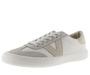 Victoria Girl's Olmo Barefoot Efecto Piel & Serraje Sneaker, Hielo, 3 UK