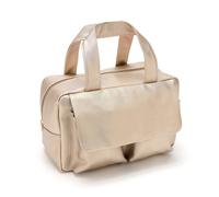 Victoria Green 'iris' Carry All Wash Bag In Gold gold
