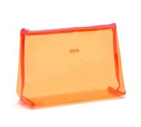 Victoria Green 'Mia' Large Makeup Bag Clear Orange
