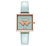 VICTORIA HYDE Butterfly Women Watches Square Small Dial Watches for Women Waterproof Women's Wrist Watches with Genuine Leather Strap