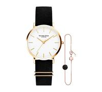 VICTORIA HYDE Fashion Women Watch Bracelet Set Analog Quartz Replaceble Stainless Steel Mesh Band/Leather Strap Mother's Day Gifts