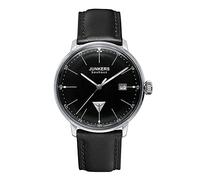 VICTORIA HYDE Mens Multi Dial Quartz Watch Fashion Genuine Leather Waterproof Watch for Men (Black)