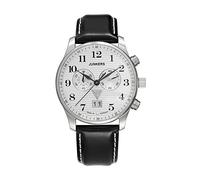 VICTORIA HYDE Mens Watches Chronograph Quartz Watch with Stainless Steel Waterproof Watch Business Fashion Wrist Watches for Men (White)