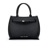 VICTORIA HYDE Women's Large PU Leather Shopper Tote Bag for Office Work School - Elegant Black Shoulder Bag