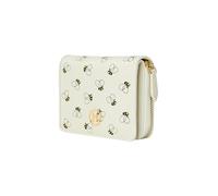 VICTORIA HYDE Women's Small Zip Wallet Women's Leather Wallet with Card Slots, Coin Compartment & Note Compartment, White