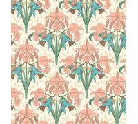 Victoria Louise Petal Lustre Art Nouveau Organic Prints 100% Cotton 110cm Wide Material for Crafting, Quilting, Sewing, Dressmaking, Home Décor