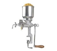 Victoria Manual Grain Mill, Cast Iron Hand Mill with High Hopper for Grinding Coffee, Corn, Oats, Seeds, Adjustable Grind Thickness, Grain Grinder with Table Clamp