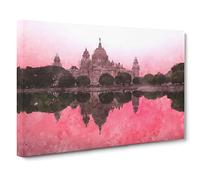 Victoria Memorial in Kolkata India Canvas Print | Gallery Wrapped 30mm Frame Wall Art | 30x20 inches | Ready to Hang | Abstract Picture | Living Room Bedroom Lounge Office