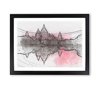 Victoria Memorial In Kolkata India In Abstract Modern Art Framed Print | A2 Black Framed Wall Art | Ready to Hang | Abstract Fantasy Picture | Living Room Bedroom Lounge Office