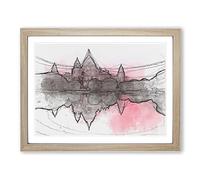 Victoria Memorial In Kolkata India In Abstract Modern Art Framed Print | A2 Oak Framed Wall Art | Ready to Hang | Abstract Fantasy Picture | Living Room Bedroom Lounge Office