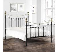 Victoria Metal Frame Bed - Black - Sizes Available