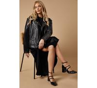 Victoria Patent Multi Mary Jane Block Heel Shoes Oasis Black 3