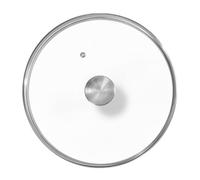 Victoria Round 10-Inch Glass Lid for Cast Iron Skillet or Pan, Custom Made for Only Brand, Diameter 9.5-Inch