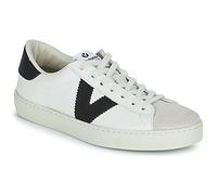 Victoria BERLIN LEATHER & SPLIT Womens Trainers White/Black - UK 8