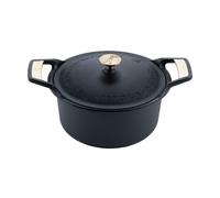 Victoria Signature casserole with lid cast iron 5.5 liters Black