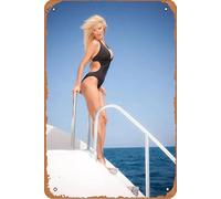Victoria Silvstedt Celebrity Poster Home Wall Art Decoration Retro Metal Tin Sign 8x12 inch