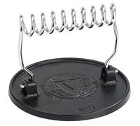 VICTORIA Smash Burger Press Enameled Cast Iron 16.5 cm Professional BBQ Meat Crusher, Heat Resistant Handle, Toxic Free, PTFE and PFOA Free